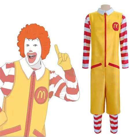 Fantasia Traje Cosplay Palhaço Ronald McDonald: McDonald's Com Peruca ...