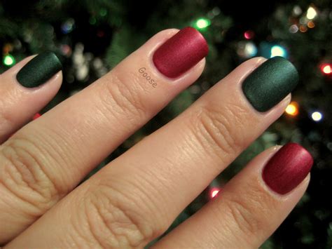 Gooses Glitter The 12 Days Of Christmas Nails Day 4 Red And Green