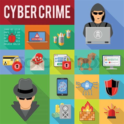 Cyber Crime Concept Stock Vector Colourbox