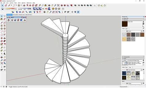 Desenhe Uma Escada Em Caracol Em 3D No SketchUp Sem Plugins Ibercad