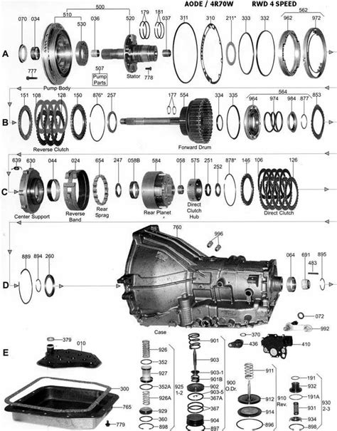 An Illustrated Guide To Ford 4r70w Transmission Parts