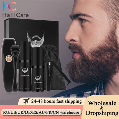 4 P S Set Kit De Crescimento Barba Facial Cabelo Barba R Pido