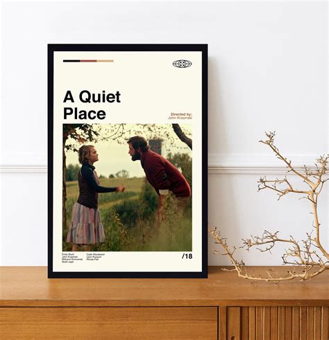 A Quiet Place Poster A Quiet Place Print Vintage Modern - Etsy