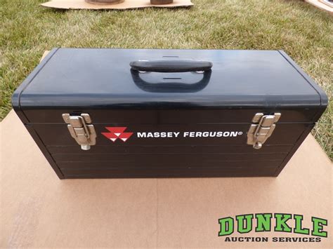 Dunkle Auction Services MASSEY FERGUSON Toolbox Like New Condition