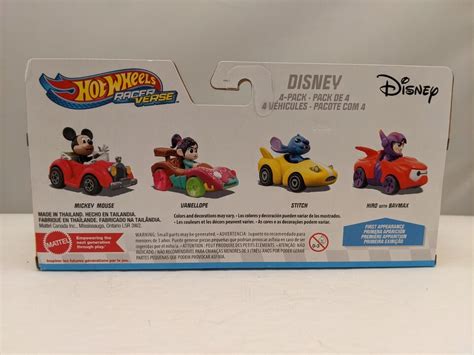 HOT WHEELS RacerVerse DISNEY Pack Mickey Vanellope Stitch
