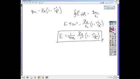 Video 245 Gauss Law With Spherical Symmetry Youtube