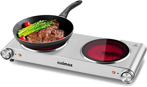 Double Hot Plate CUSIMAX 2400W Electric Hob Ceramic Nepal Ubuy