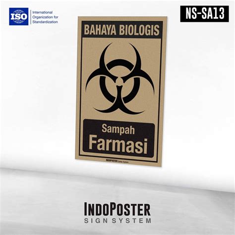 Jual Stiker Safety Sign Rambu K3 Iso Sampah Medis Farmasi Shopee