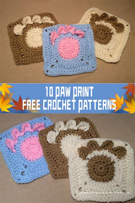 Paw Print Crochet Patterns Free Igoodideas