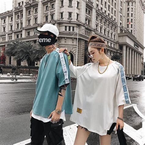 Couple T Shirt Streewear Style Matching Couple Outfits Couple