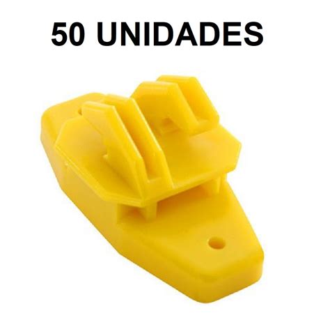 Isolador W Amarelo Injetec Cerca Elétrica Rural 50 Unidades Loja da