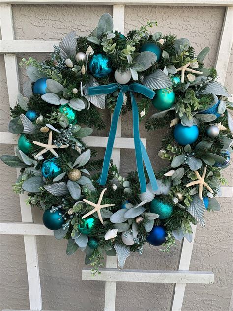 This item is unavailable - Etsy | Coastal christmas decor, Turquoise ...