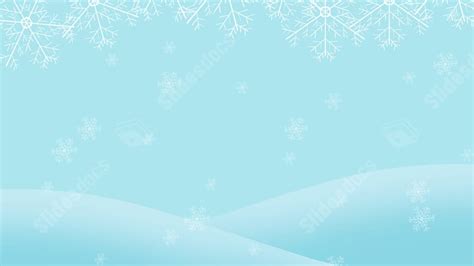 Simple Nature Snowflake White Winter Snow Powerpoint Background For ...