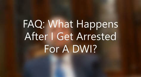 Faq What Happens After A Dwi Arrest In North Carolina Charlotte