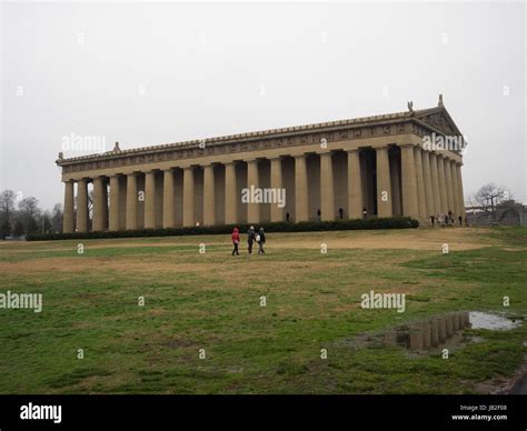 The Parthenon Temple reconstruction, from the Acropolis in Athens ...