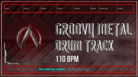 Groovy Metal Drum Track 110 Bpm Hq Hd Youtube