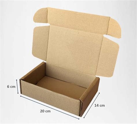 Cajas Cartón Auto armable 20 X 14 X 6 Cm Pack 100 Unidades Mercado Libre