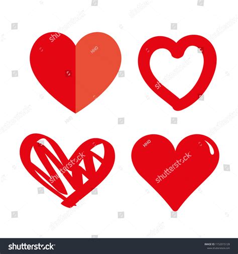 Red Heart Icon Vector Love Symbol เวกเตอร์สต็อก ปลอดค่าลิขสิทธิ์ 1152015128 Shutterstock