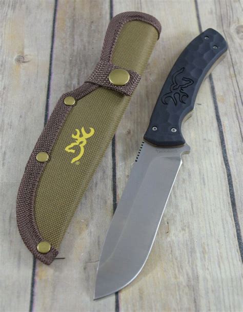 BROWNING PRIMAL FIXED BLADE FULL TANG HUNTING KNIFE WITH NYLON SHEATH