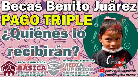 ≫ ¿quiénes Son Los Becarios Que Recibirán Pagos Triples Este Mes Becas Para El Bienestar Benito