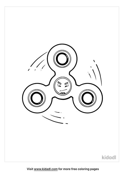 Free Fidget Spinner Coloring Page Coloring Page Printables Kidadl