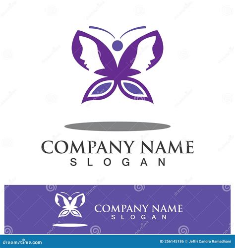 Butterfly Logo Template Icon Design Stock Vector Illustration Of