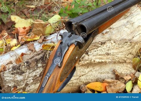 A Wooden Retro Shotgun Stock Image Image Of Bore Fowling 47250935