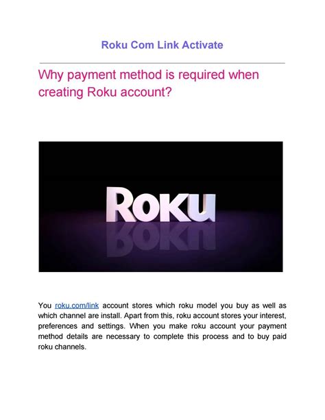 How To Update Payment Method For Roku Account By Rokucomlinkactivate