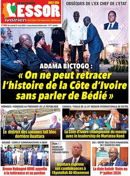 Titrologie De Lessor Ivoirien N Du Mardi Mai Abidjan