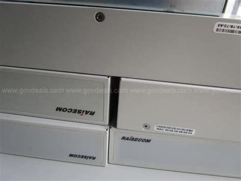 USED (5) RAISECOM 8 PORT SWITCH ISCOM2110EA-MA-WP-01, (2) CISCO ASR ...