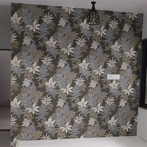 Floral Printed Pvc Wallpaper At Rs Sq Ft In