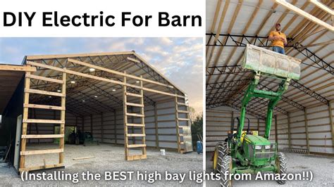 Diy Pole Barn Construction 26 Installing Electric 200 Amp Panel Conduit Outlets Lights