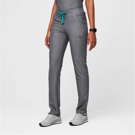 Womens Yola Skinny Scrub Pants™ Graphite · Figs