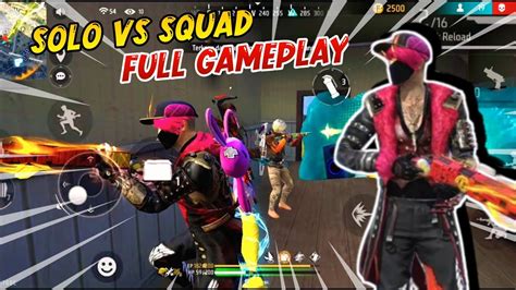 Solo Vs Squad Purgatory Full Gameplay Free Fire Indonesia Youtube