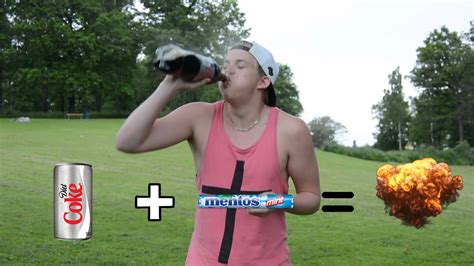 Diet Coke And Mentos Challenge Youtube