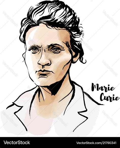 Marie curie Royalty Free Vector Image - VectorStock