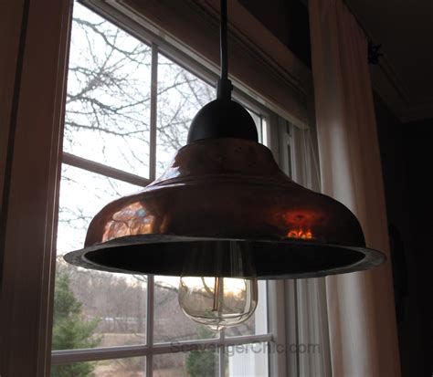 DIY Copper Pendant Light - Scavenger Chic