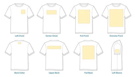 Logo Placement Guide The Top Print Locations For T Shirts Screen