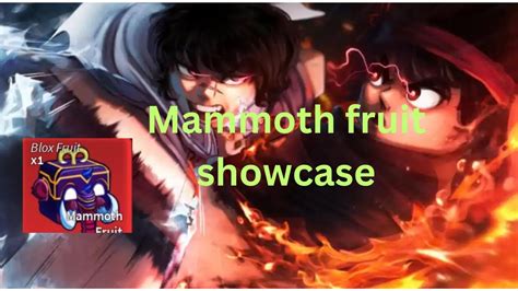 Blox Fruits Mammoth Fruit Showcase Update Youtube