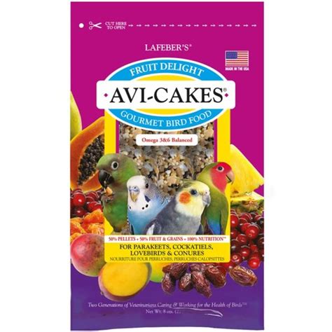 Fruit Delight Avi Cakes For Small Birds 8oz Lafeber Company