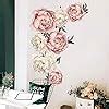 Amazon Flowers Wall Sticker Peony Rose Outivity Waterproof Pvc