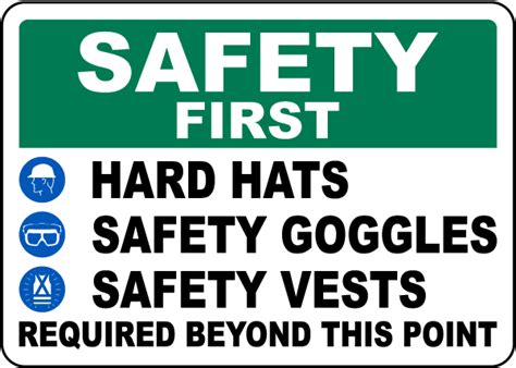 Safety First Proper PPE Required Sign Claim Your 10 Discount