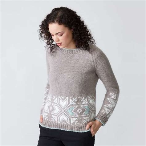 Graphic Snowflake Sweater Pattern – Knitting