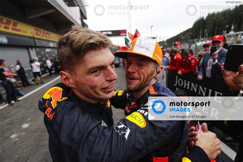 Max Verstappen Red Bull Racing Celebrates Third Place In Parc Ferme