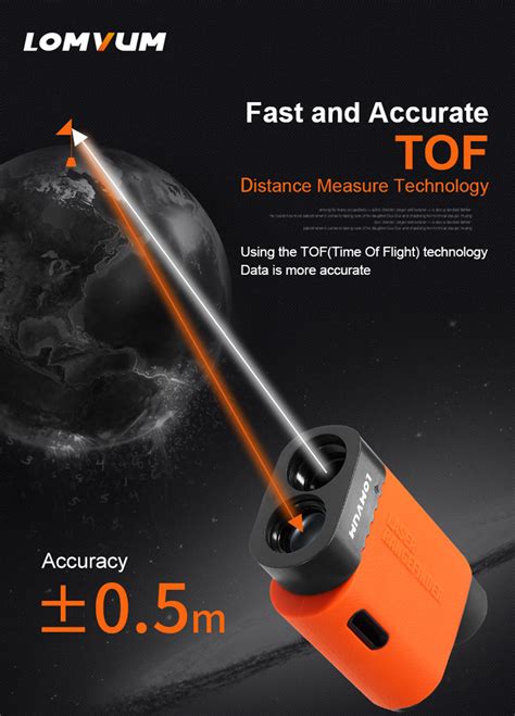 LOMVUM 600M Handheld Laser Rangefinder Multifunctional Distance