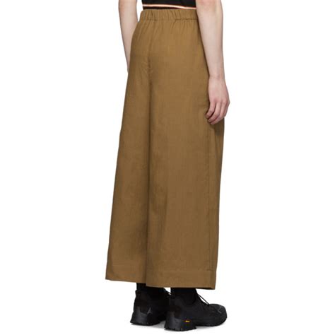 Naked And Famous Denim SSENSE Exclusive Tan Wide Trousers Naked And