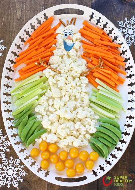 Frozen Party Veggie Tray - Super Healthy Kids