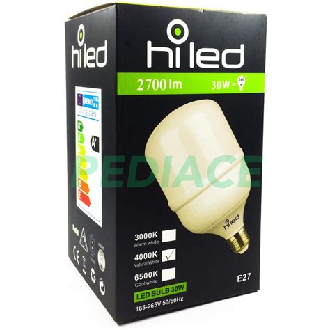 Jual Lampu Bohlam LED Hiled Bulb 30W 30 Watt Natural White 4000K E27