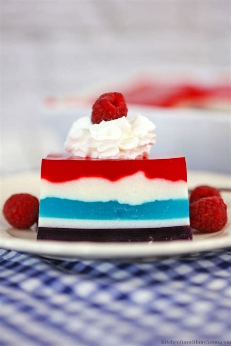 Red White and Blue Jello - Kitchen Fun With My 3 Sons