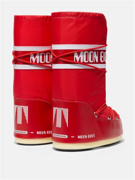 Moon Boot Icon Nylon Red 14004400 003 Ariano Boutique Luxury And